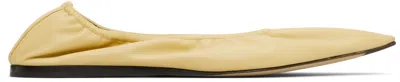 THE ROW YELLOW LIISA BALLERINA FLATS