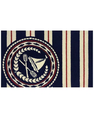 THE RUG MARKET THE RUG MARKET NAUTICAL BOAT OARS INDOOR/OUTDOOR DOORMAT