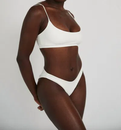 THE SALTWATER COLLECTIVE AVA SWIM BOTTOM IN IVORY