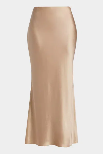 THE SEI BIAS MAXI SKIRT IN CHAMPAGNE
