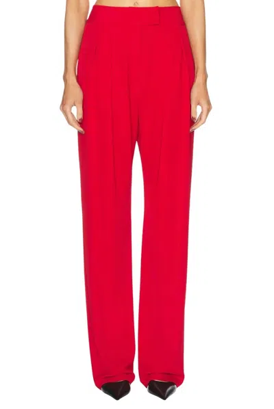 THE SEI DOUBLE PLEAT TROUSER IN PEONY