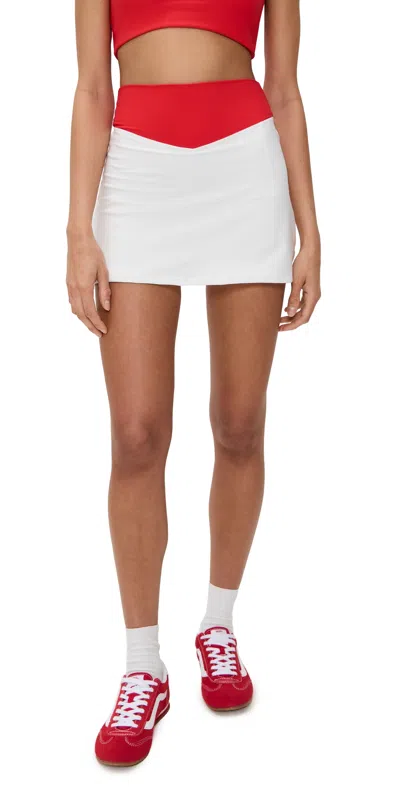 THE UPSIDE PACIFIC JAYNEE MINI SKIRT WHITE