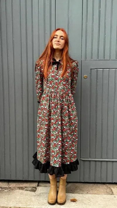 THE WELL WORN THE DAHLIA FLORAL DRESS