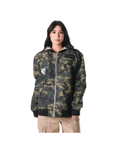 THE WILD COLLECTIVE MEN'S AND WOMEN'S CAMO MEMPHIS GRIZZLIES FULL-ZIP HOODIE BOMBER JACKET