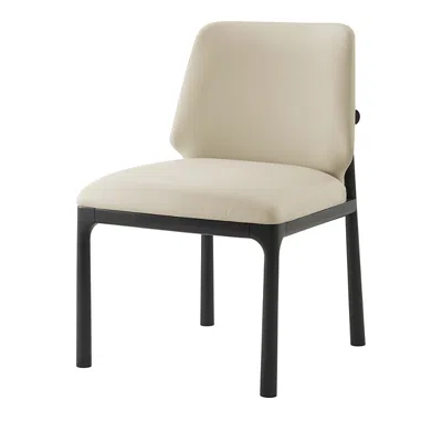 THEODORE ALEXANDER KESDEN DINING SIDE CHAIR, BEIGE