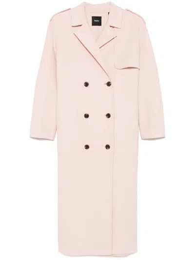 THEORY DOUBLE-BREASTED COAT