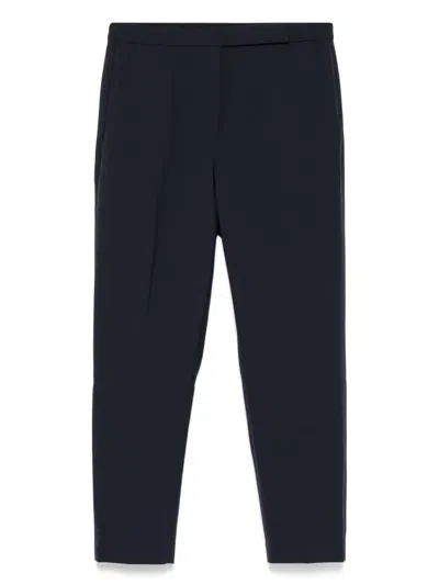 THEORY HIGH-WAISTED SLIM CROPPED TROUSERS