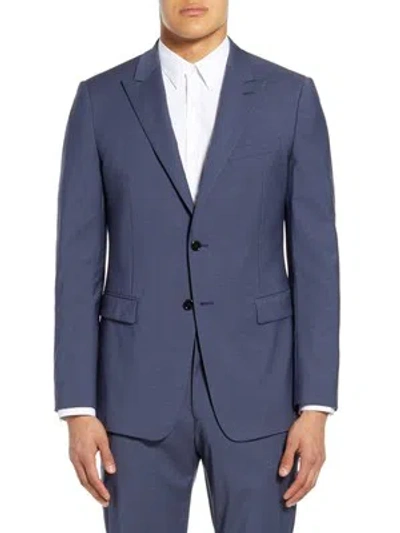 THEORY THEORY MENS CHAMBERS BLUE SINGLE BREASTED SLIM SUIT SEPARATE BLAZER JACKET 42L