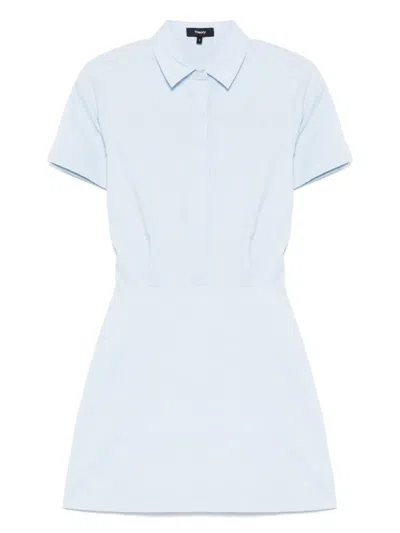 THEORY SHORT-SLEEVED A-LINE DRESS