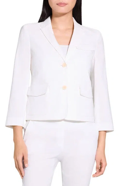 THEORY THEORY SHRUNKEN LINEN BLEND JACKET