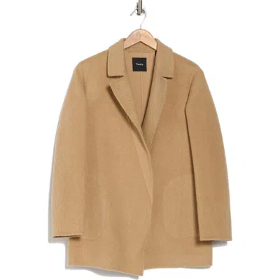 THEORY THEORY SILEENA CHEVRON WOOL COAT