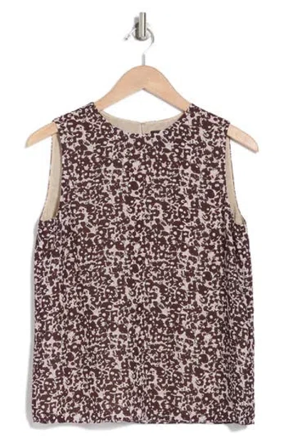 THEORY THEORY STRAIGHT SHELL SLEEVELESS SILK TOP