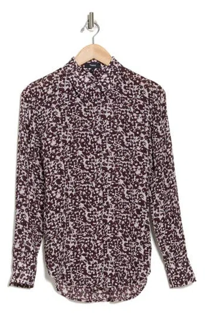 THEORY THEORY SUNAYA FLORAL SILK BUTTON-UP SHIRT