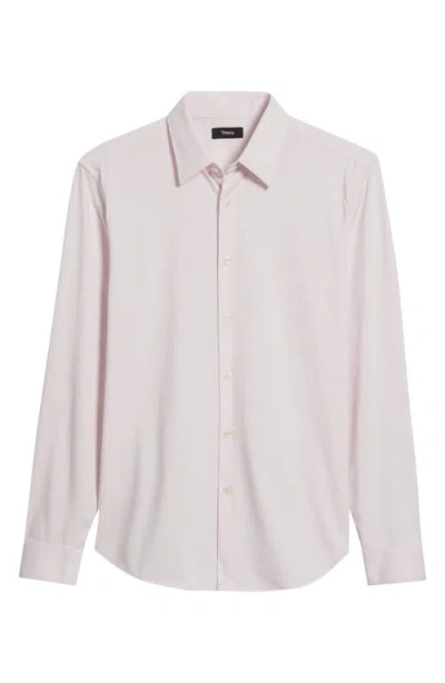 THEORY THEORY SYLVAIN ND STRUCTURE KNIT BUTTON-UP SHIRT