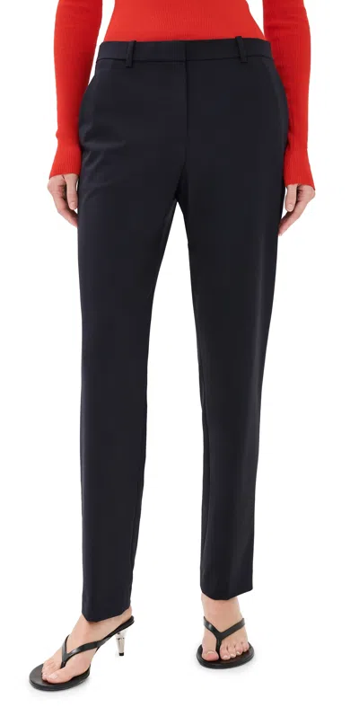 THEORY TREECA FULL LENGTH PANTS DEEP NAVY