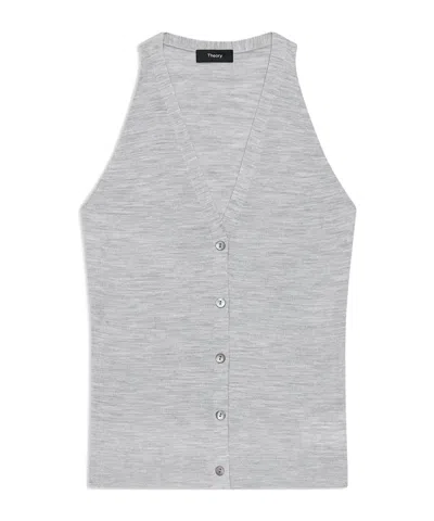 THEORY WOOL KNITTED VEST