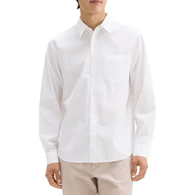 THEORY THEORY WEEKEND SOLID COTTON BUTTON-UP SHIRT