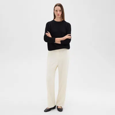 THEORY WIDE-LEG PULL-ON PANT IN ADMIRAL CREPE