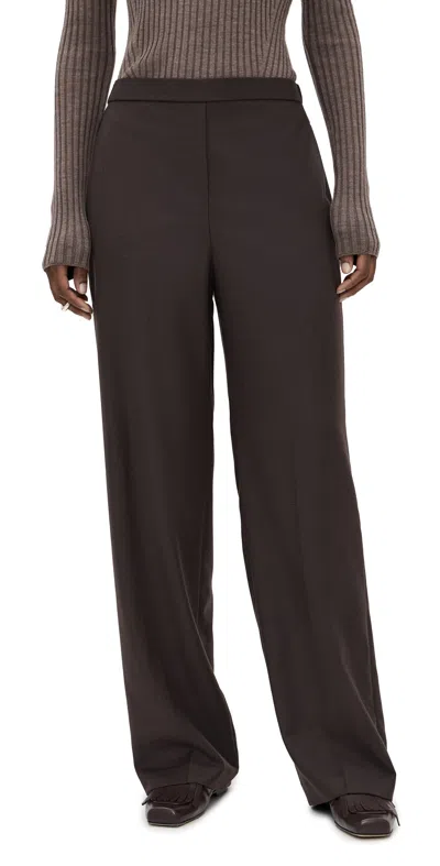 THEORY WIDE PULL ON PANTS CACAO