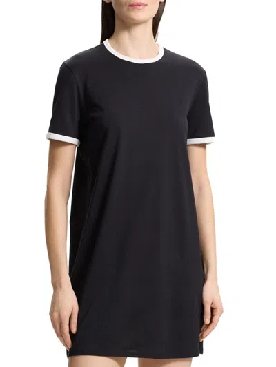 THEORY WOMEN'S RINGER COTTON T-SHIRT DRESS