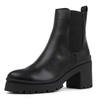 THERAPY THERAPY GISELLE2 BLACK CHELSEA BOOTS WOMENS SHOES CASUAL BOOTS ANKLE