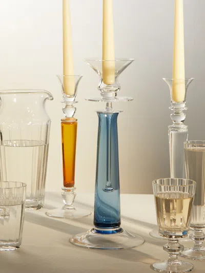 THERESIENTHAL LOUISA HAND-BLOWN CRYSTAL CANDLESTICK