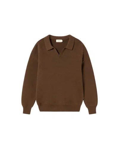 THINKING MU MEN'S GREEN WOOL ARITZ SWEATER