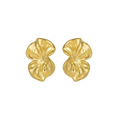 THIRD TONE WOMEN'S ORCHID EARRINGS IN GOLD