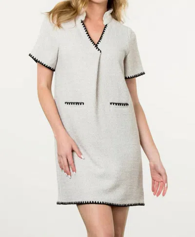 THML SHORT SLEEVE DRESS IN CREAM