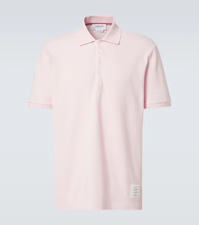 THOM BROWNE 4-BAR COTTON POLO SHIRT