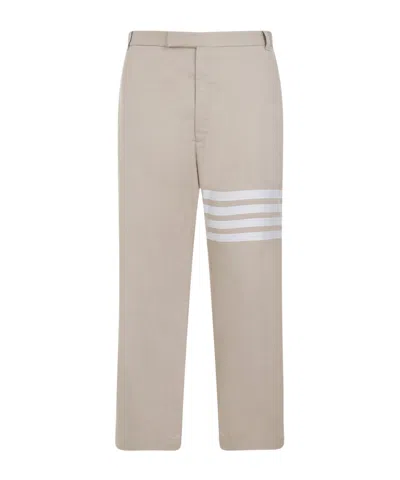 THOM BROWNE THOM BROWNE 4-BAR STRIPED STRAIGHT-LEG TROUSERS