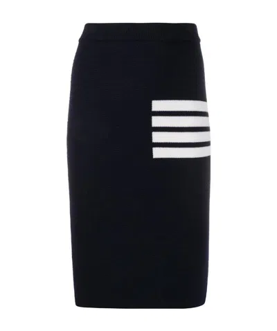 THOM BROWNE THOM BROWNE 4-BAR FITTED SKIRT