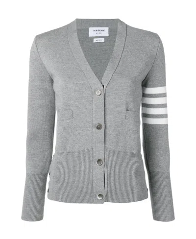 THOM BROWNE THOM BROWNE 4-BAR MILANO STITCH BUTTONED CARDIGAN