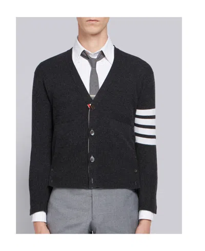 THOM BROWNE THOM BROWNE 4-BAR KNITTED CARDIGAN
