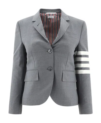 THOM BROWNE THOM BROWNE 4-BAR LONG-SLEEVED BLAZER