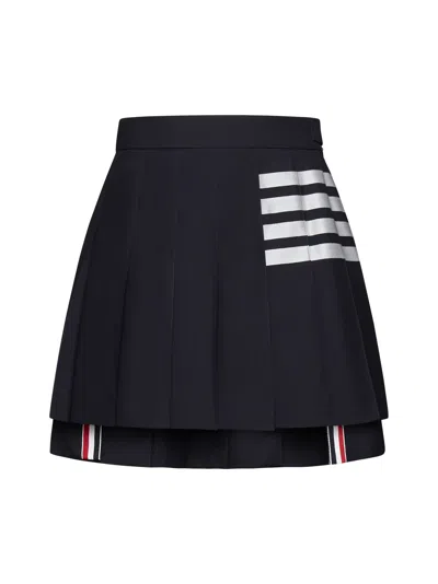 THOM BROWNE PLEATED MINI SKIRT
