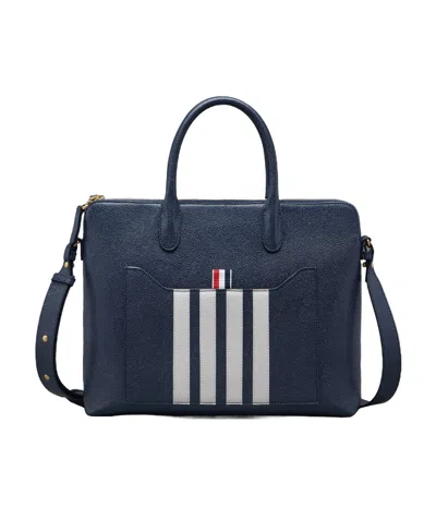 THOM BROWNE THOM BROWNE 4-BAR STRIPE ZIPPED BRIEFCASE