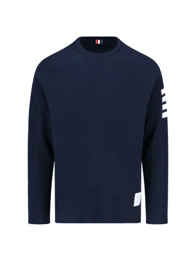 THOM BROWNE THOM BROWNE 4-BAR STRIPED CREWNECK SWEATSHIRT