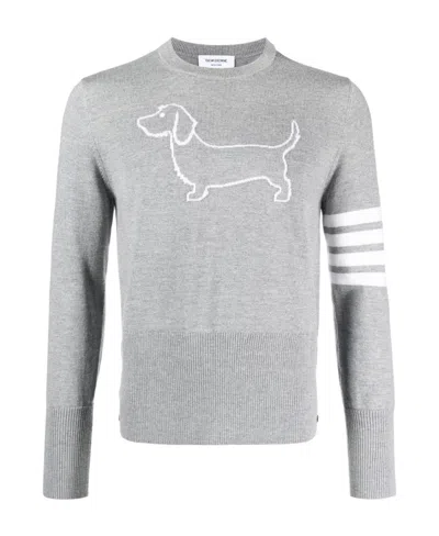 THOM BROWNE THOM BROWNE 4-BAR STRIPE CREWNECK JUMPER