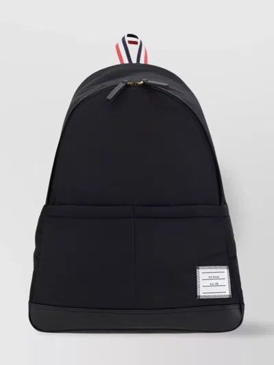 THOM BROWNE BRANDED BACKPACK ADJUSTABLE STRAPS