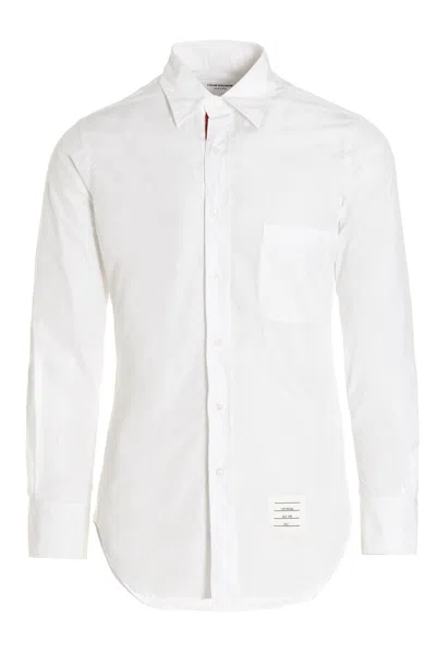 THOM BROWNE THOM BROWNE RWB DETAILED LONG-SLEEVED SHIRT