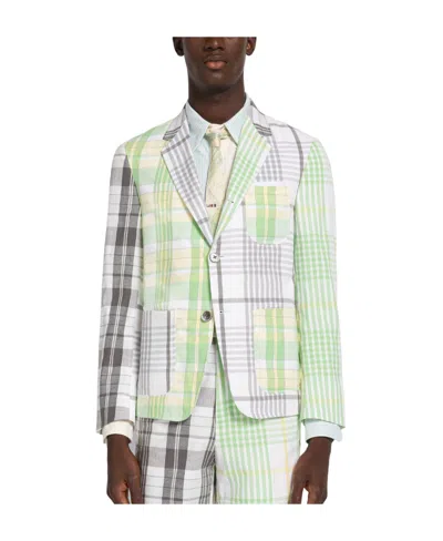 THOM BROWNE CHECKED SINGLE-BREASTED BLAZER
