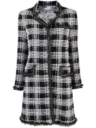 THOM BROWNE CHESTERFIELD TWEED MIDI DRESS