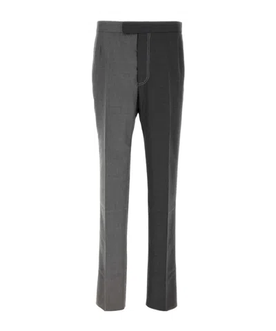 THOM BROWNE THOM BROWNE TWO-TONED TAILORED TROUSERS