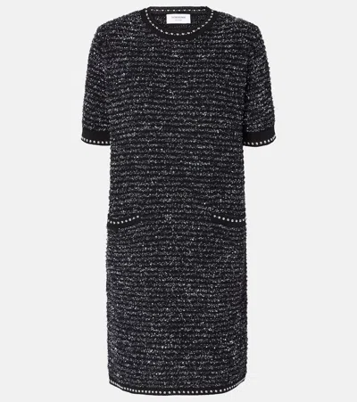THOM BROWNE COTTON-BLEND TWEED MINIDRESS