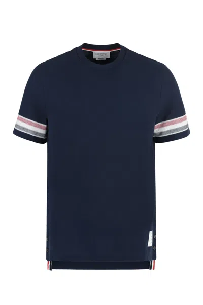 THOM BROWNE COTTON KNIT T-SHIRT