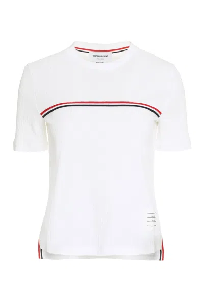 THOM BROWNE COTTON KNIT T-SHIRT