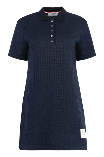 THOM BROWNE COTTON MINI DRESS