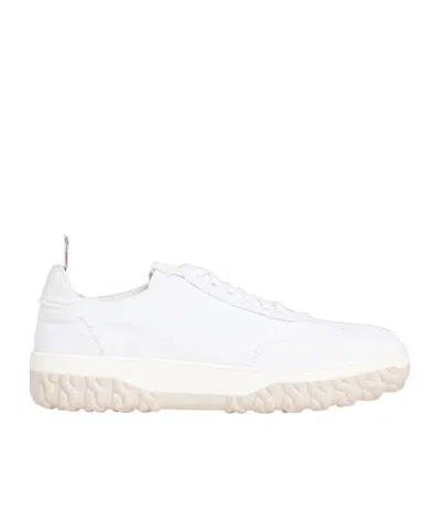 THOM BROWNE THOM BROWNE FRAYED EDGE LOW-TOP SNEAKERS