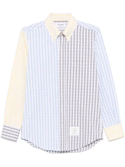 THOM BROWNE GINGHAM-CHECK POPLIN SHIRT